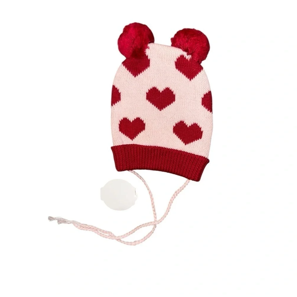 ▶️ Cute-ture ◀️ Heart Hat Girls 1 -2 years